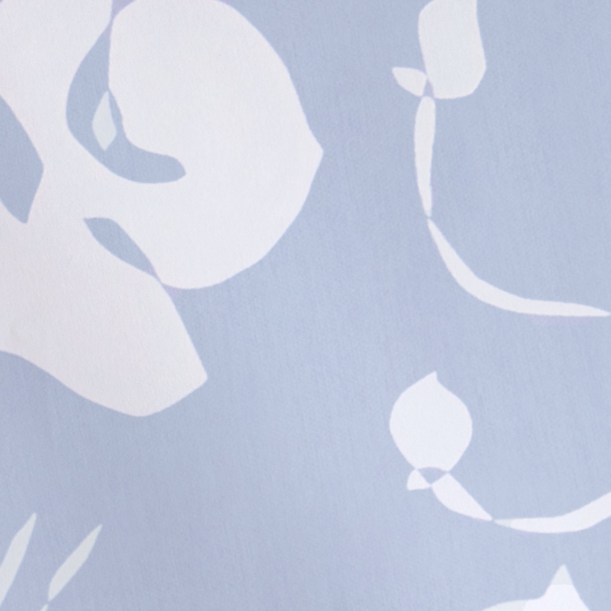Georgia Cornflower fabric in soft cornflower blue with abstract continuous-line botanical print by Pepper Home.