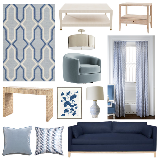 Style Guide: Blue Curtains