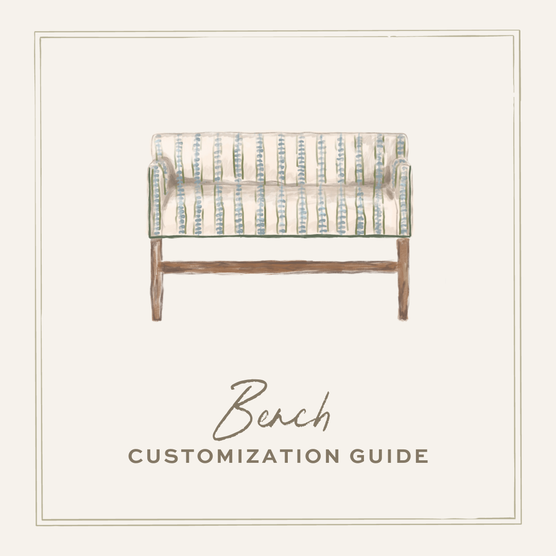 Bench Customization Guide | Pepper Home
