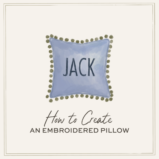 How to Create an Embroidered Pillow