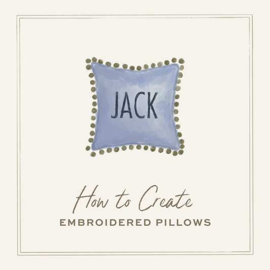 How to Create an Embroidered Pillow