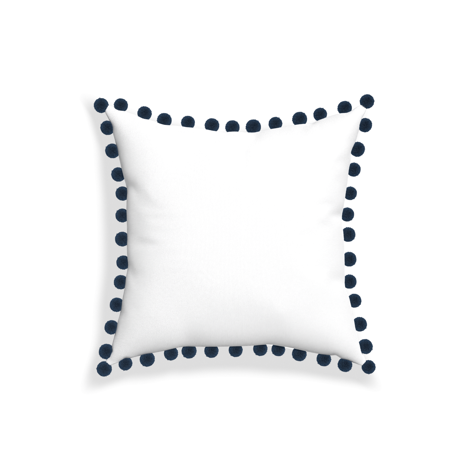 18-square snow custom white cottonpillow with c on white background