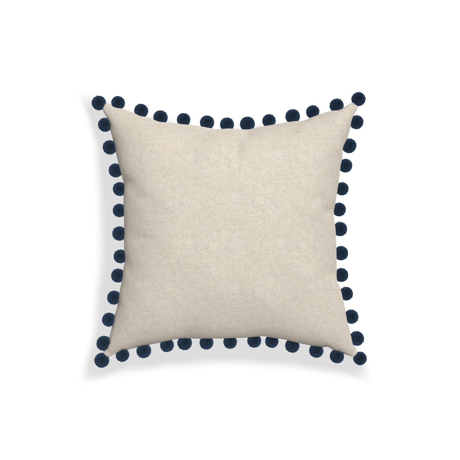 18-square oat custom light brownpillow with c on white background