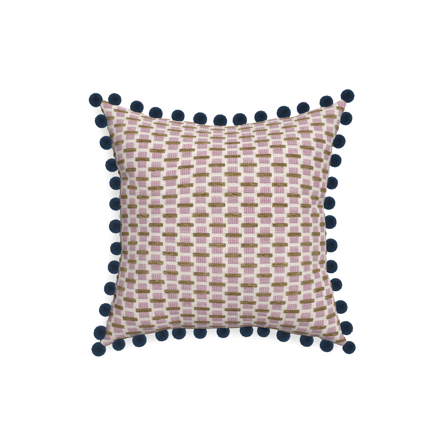 18-square willow orchid custom pink geometric chenillepillow with c on white background