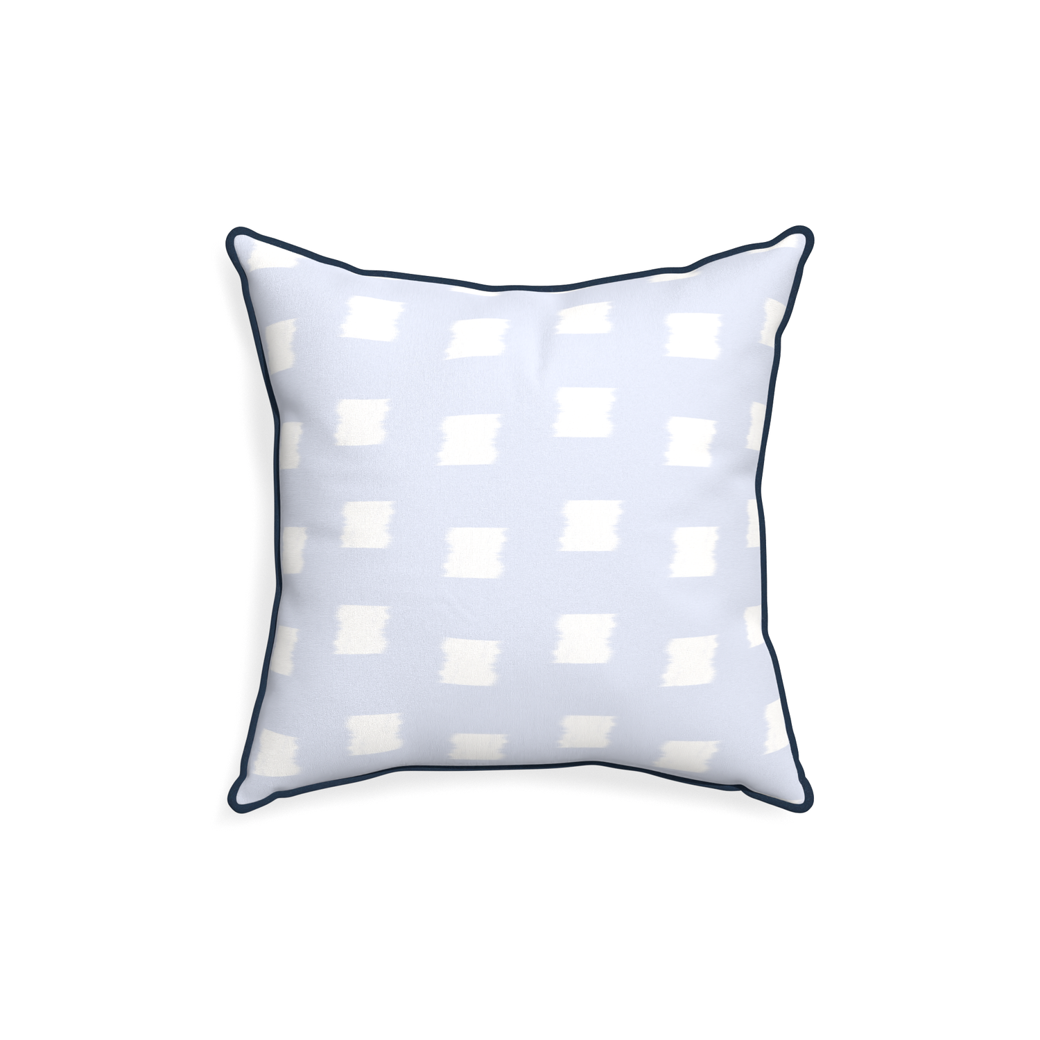 18-square denton custom sky blue patternpillow with c piping on white background