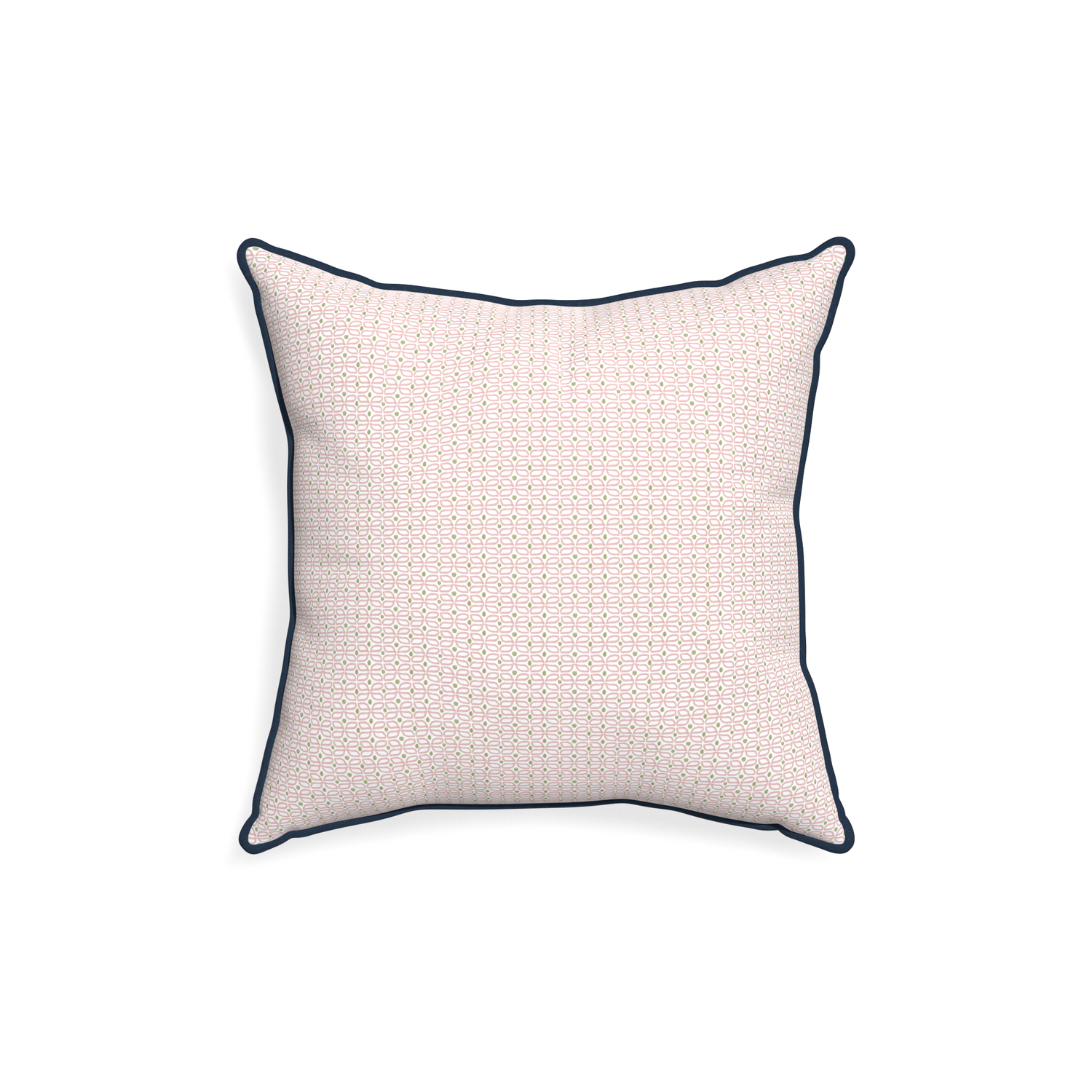 18-square loomi pink custom pink geometricpillow with c piping on white background
