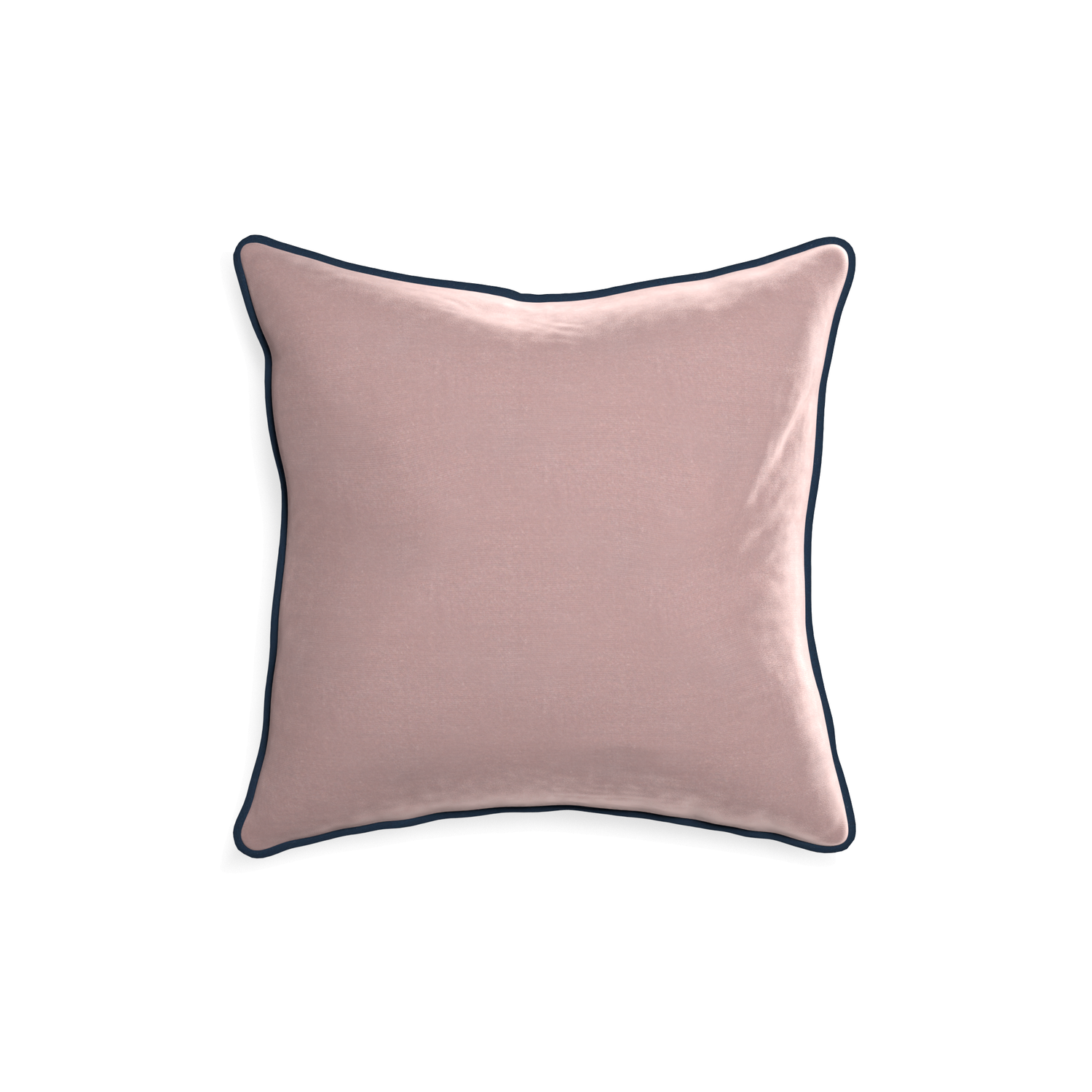 18-square mauve velvet custom mauvepillow with c piping on white background