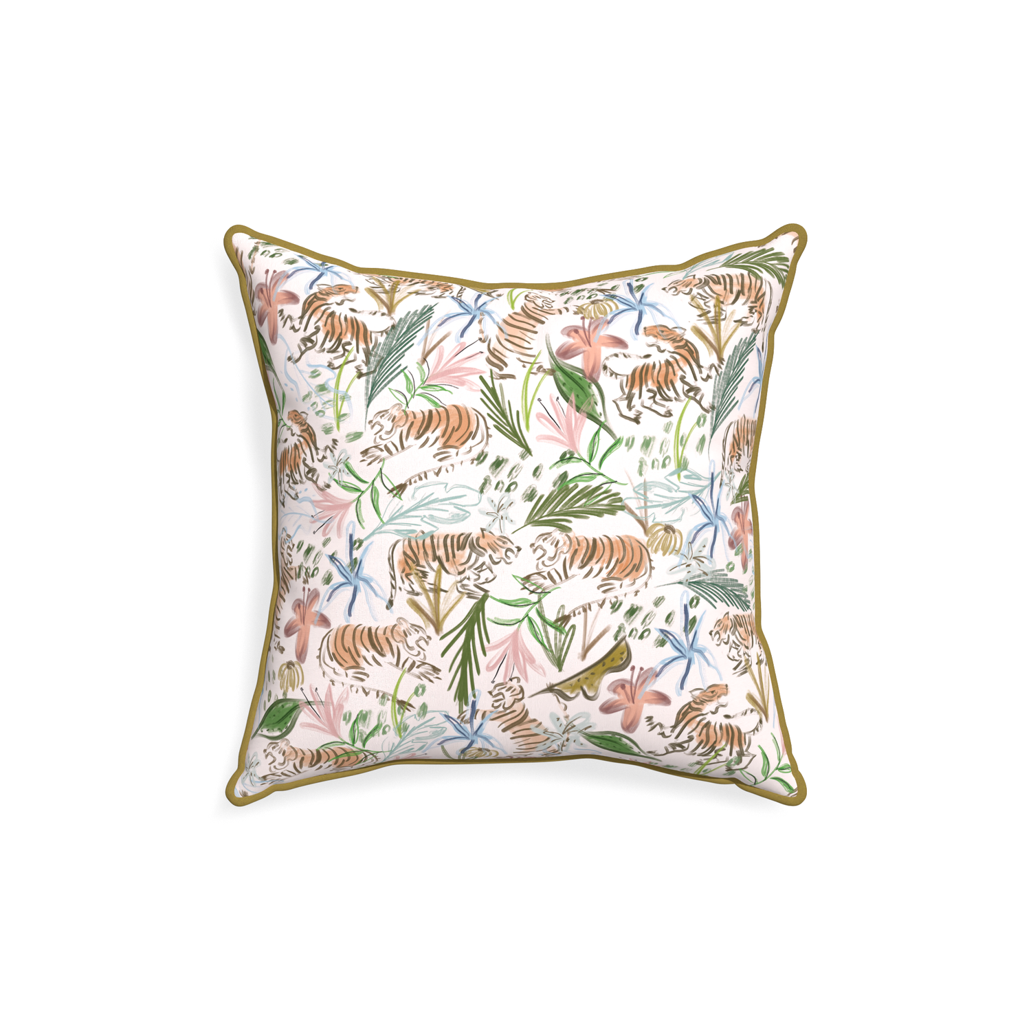 18-square frida pink custom pink chinoiserie tigerpillow with c piping on white background