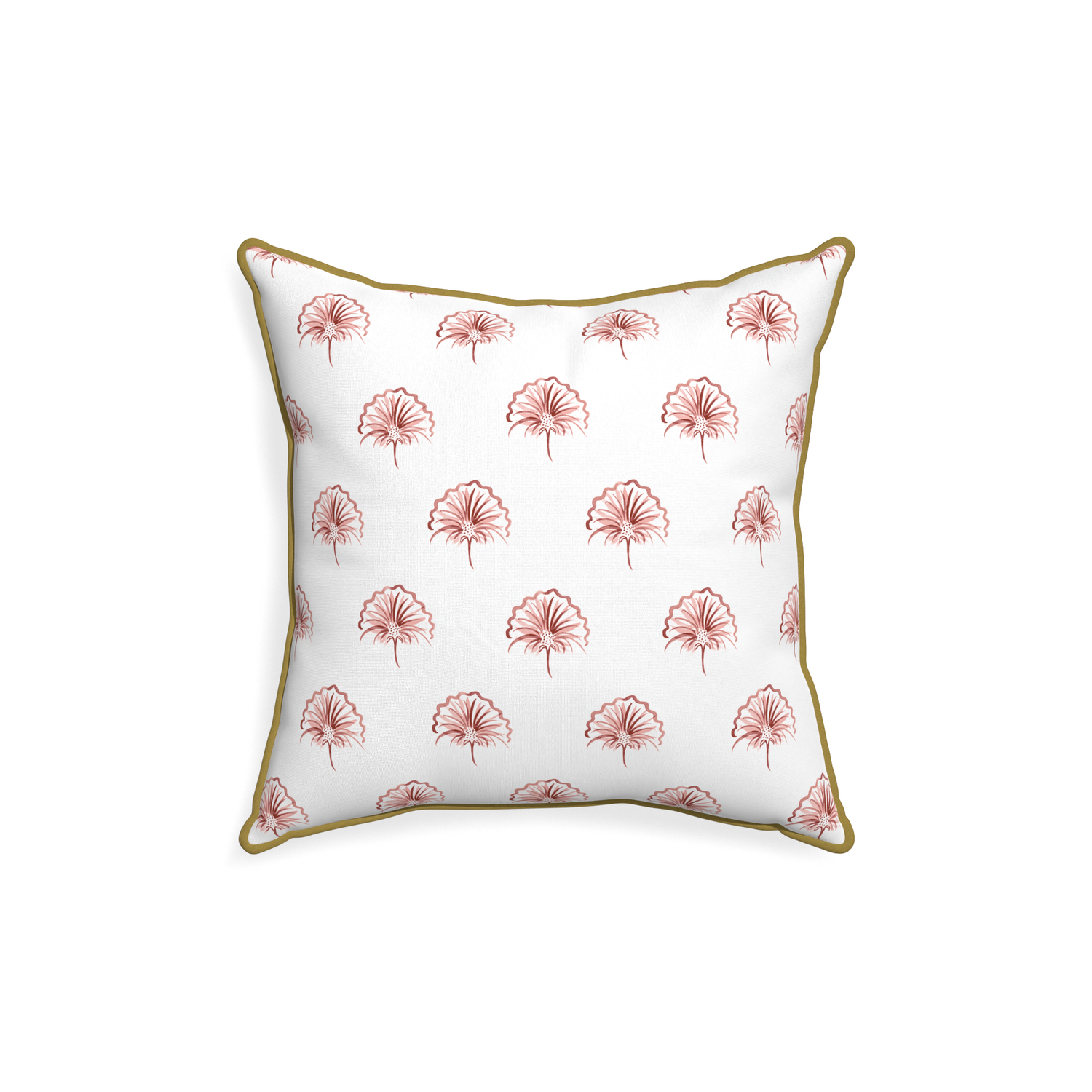 18-square penelope rose custom floral pinkpillow with c piping on white background
