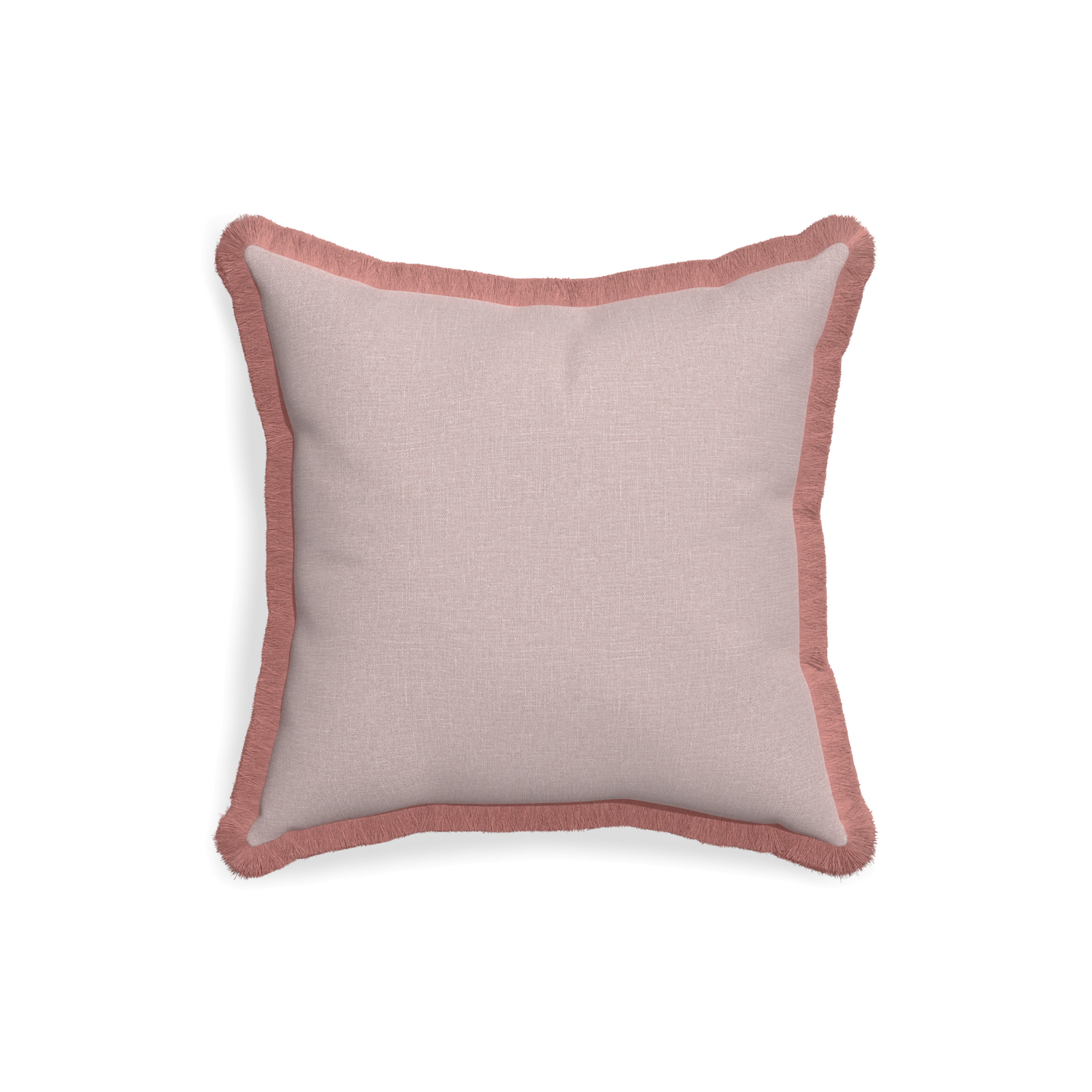 18-square orchid custom mauve pinkpillow with d fringe on white background