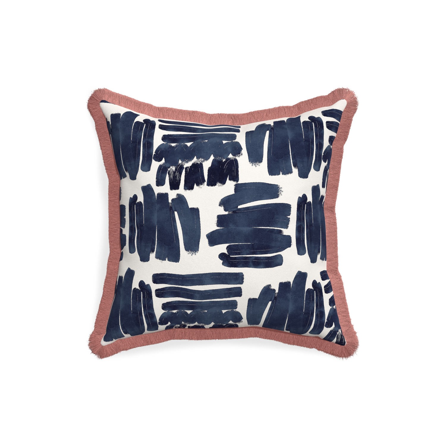 18-square warby custom pillow with d fringe on white background
