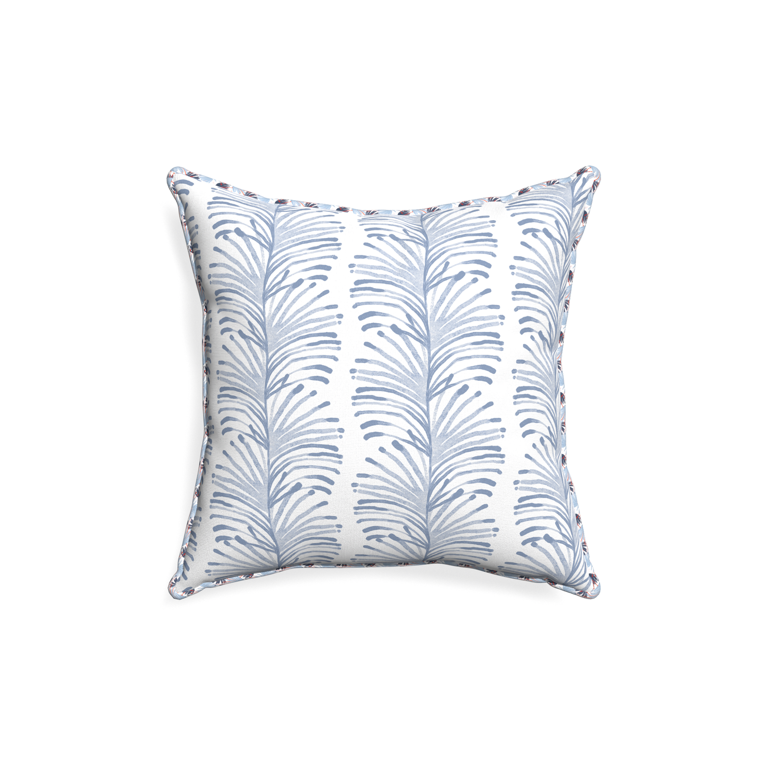 18-square emma sky custom sky blue botanical stripepillow with e piping on white background