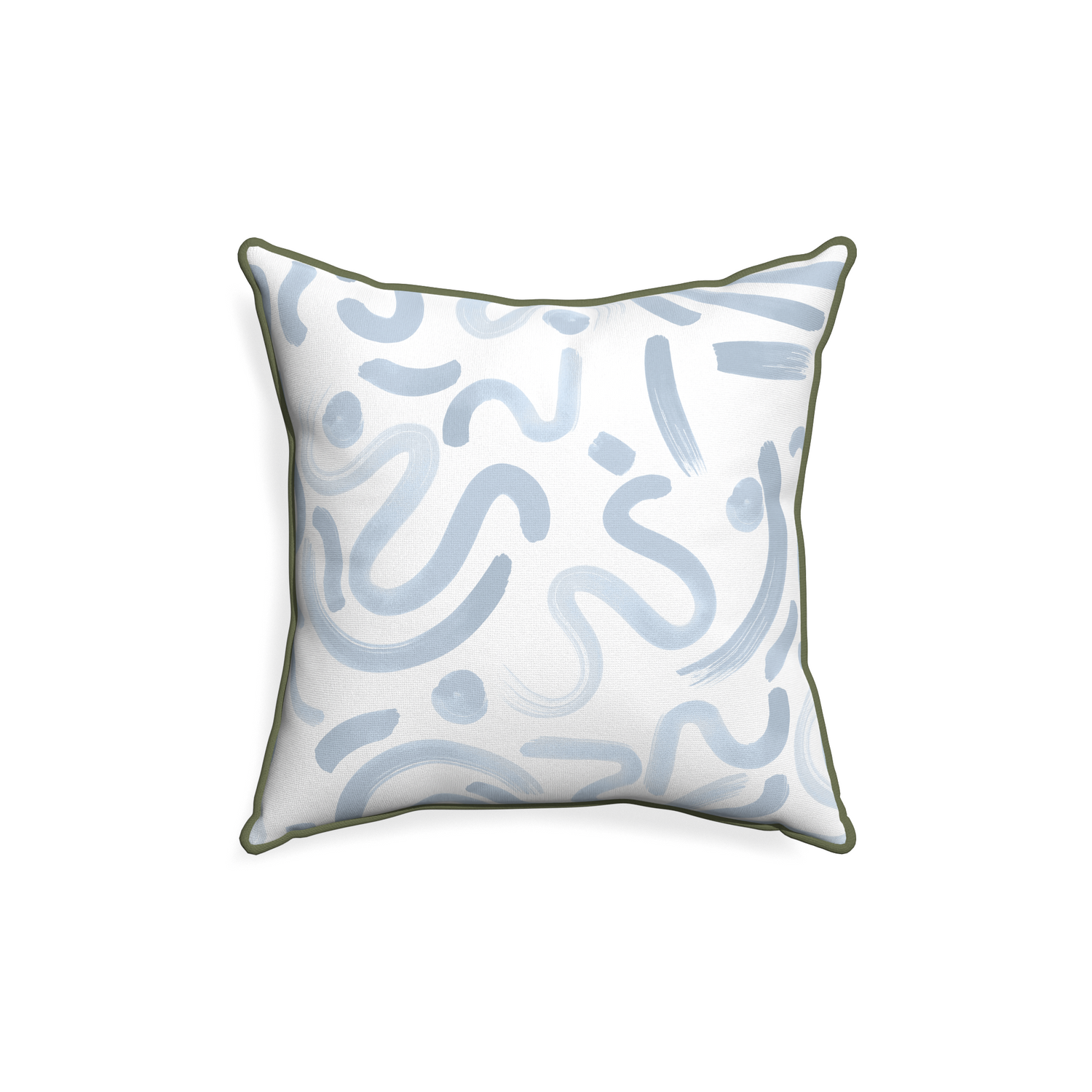 18-square hockney sky custom pillow with f piping on white background