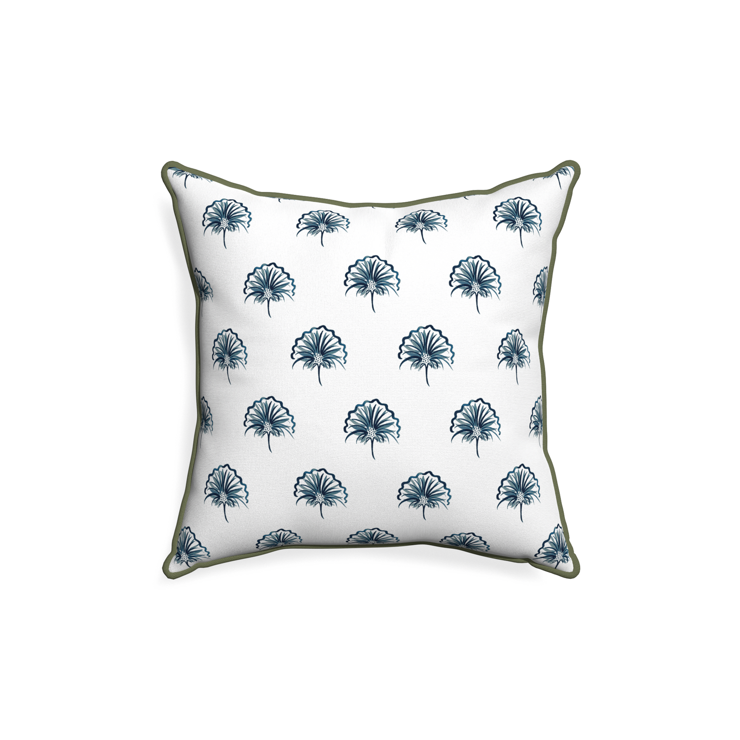 18-square penelope midnight custom pillow with f piping on white background