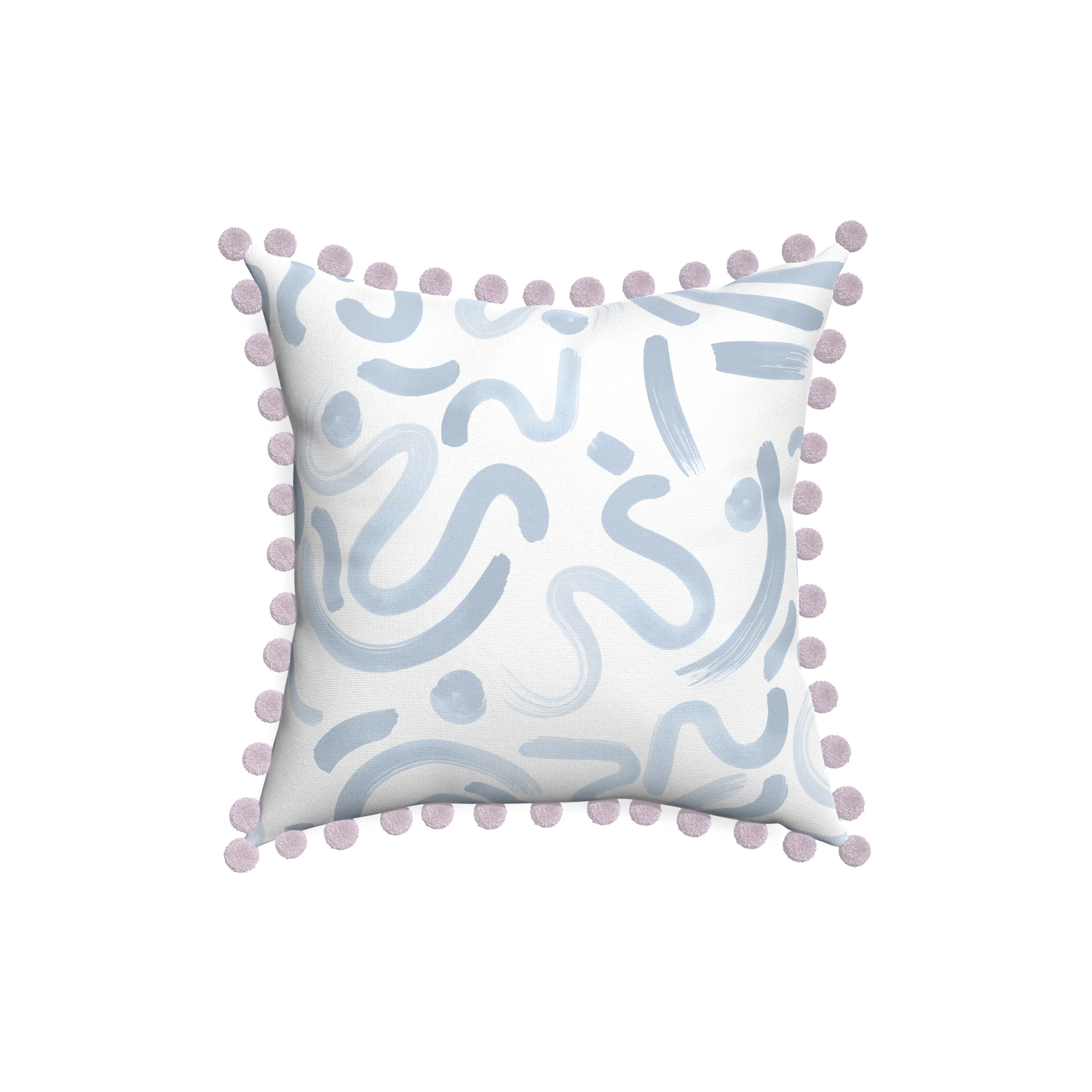 18-square hockney sky custom pillow with l on white background