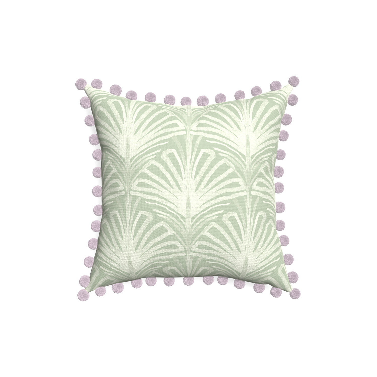 18-square suzy sage custom sage green palmpillow with l on white background