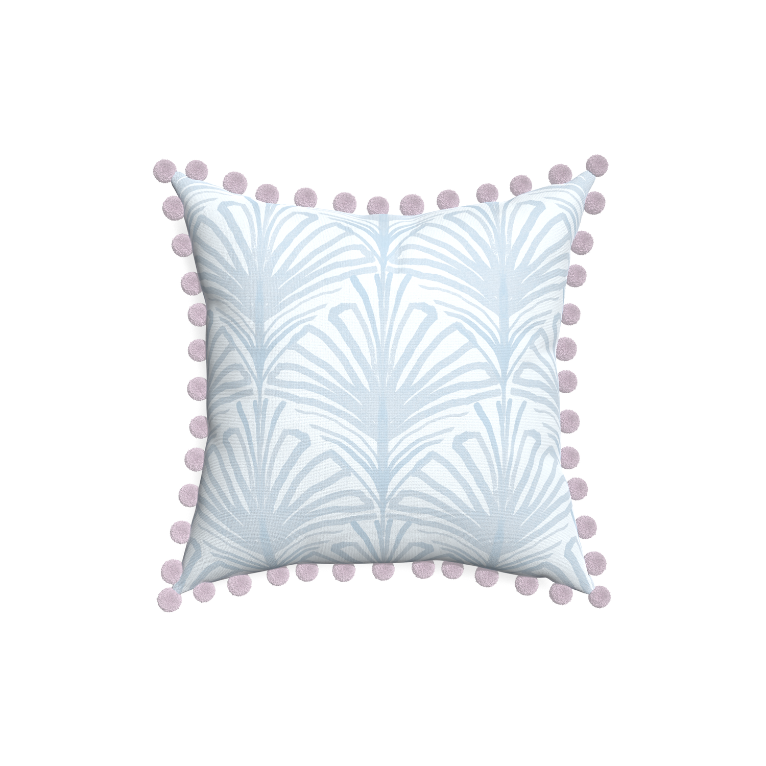 18-square suzy sky custom pillow with l on white background