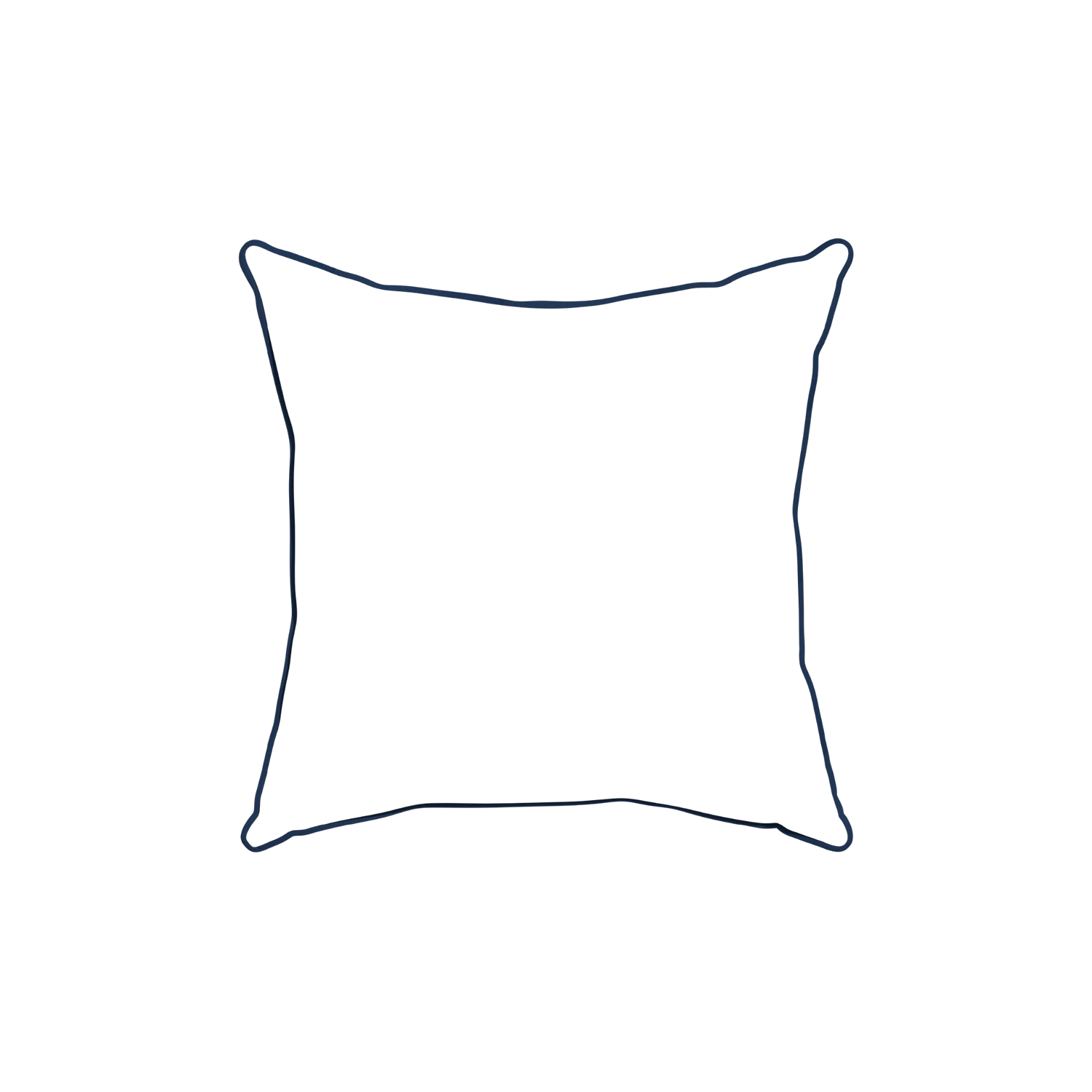 18-square hayes sea salt custom blue geometric pillow with midnight piping on white background