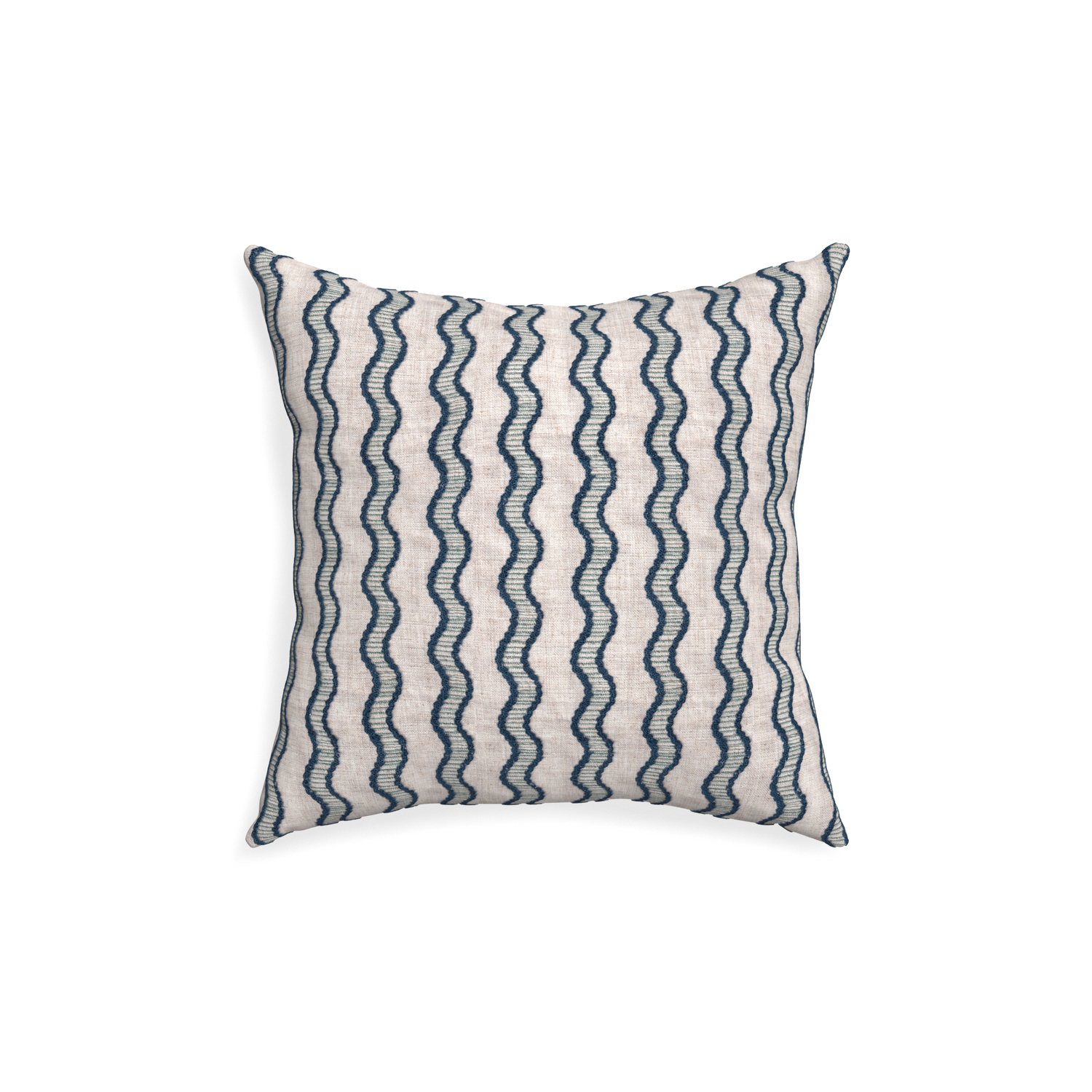 18-square beatrice custom embroidered wavepillow with none on white background