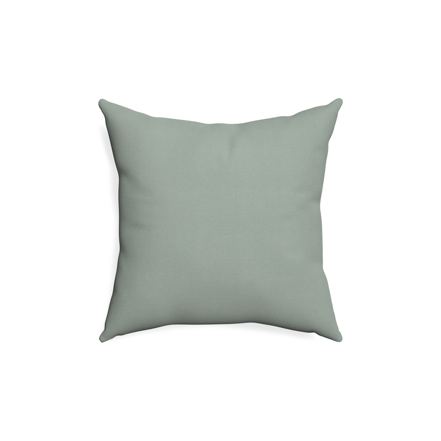18-square sage custom pillow with none on white background