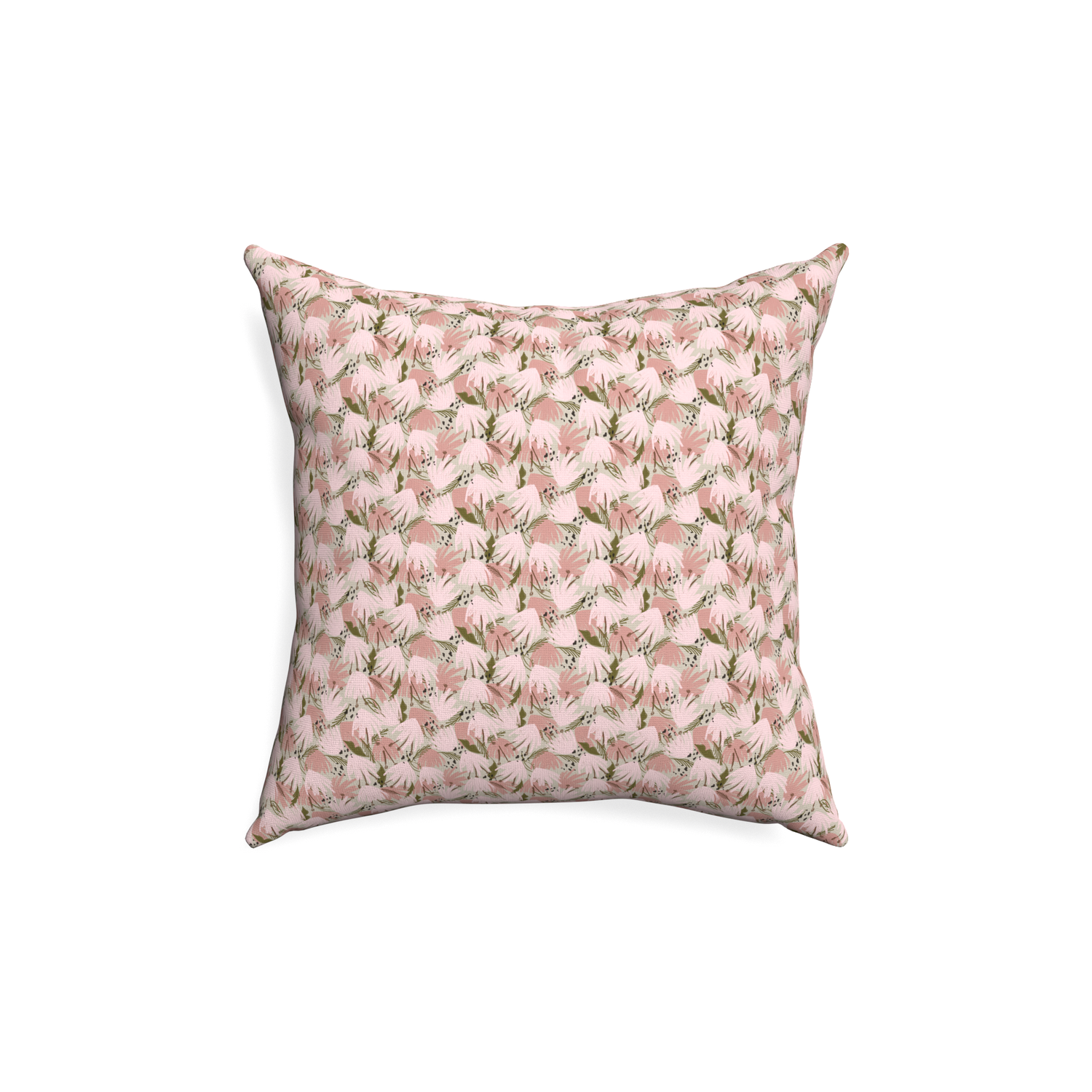 18-square eden pink custom pink floralpillow with none on white background