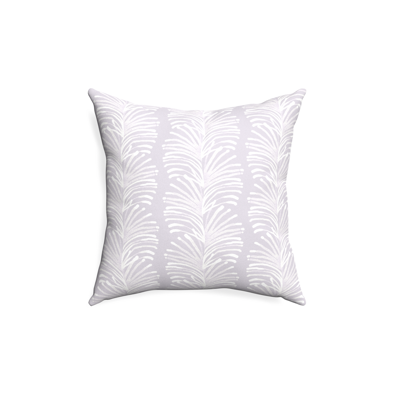 18-square emma lavender custom lavender botanical stripepillow with none on white background
