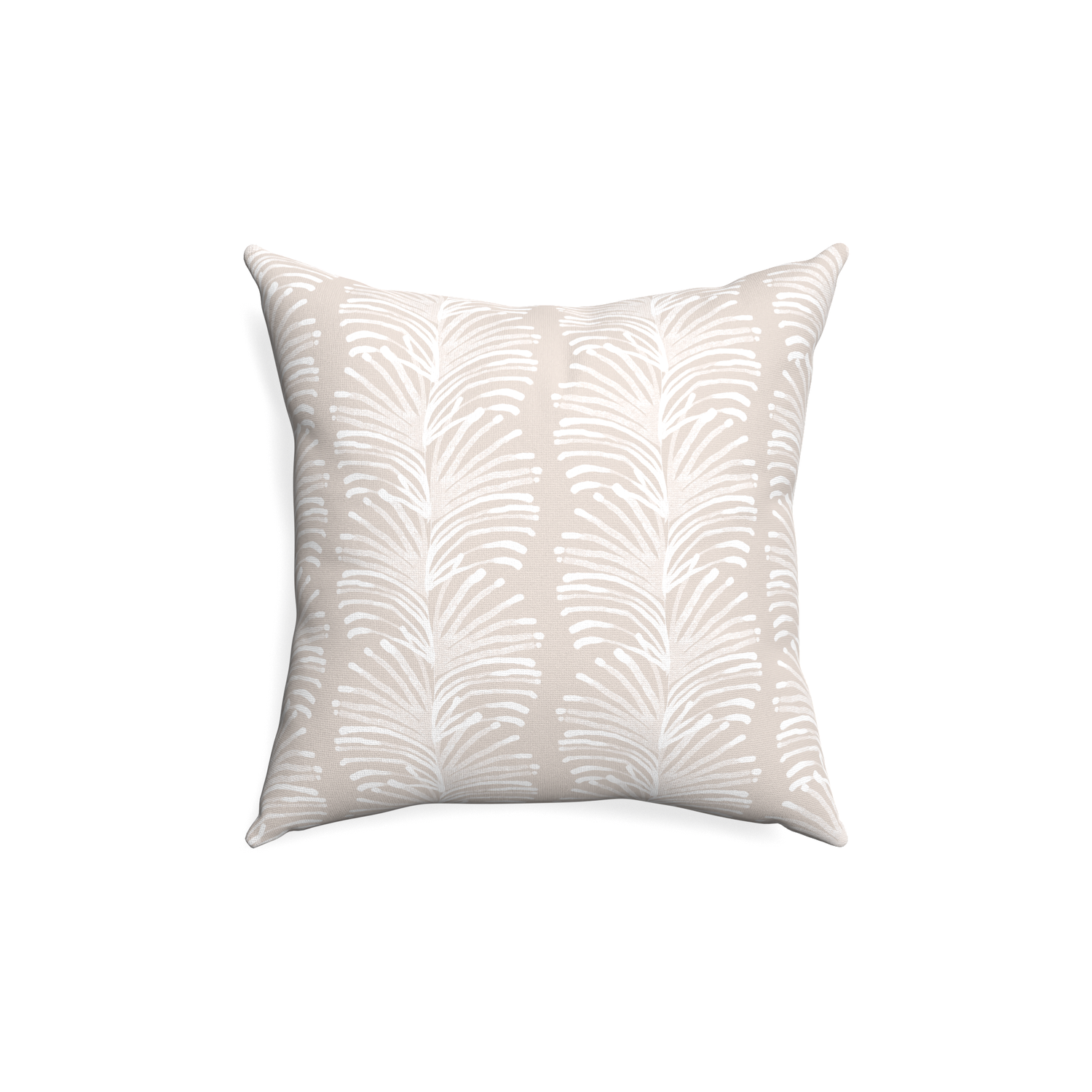 18-square emma sand custom pillow with none on white background
