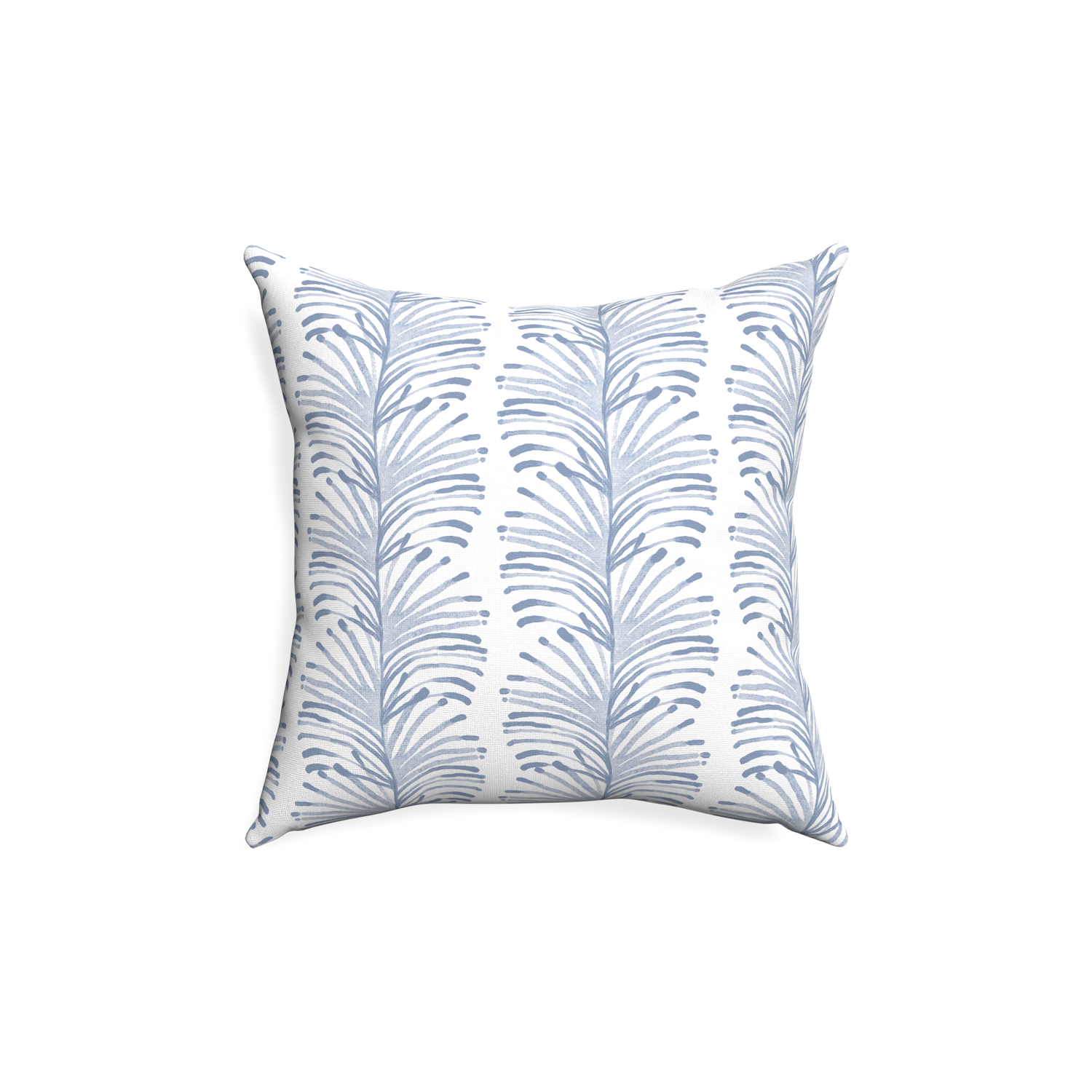 18-square emma sky custom sky blue botanical stripepillow with none on white background