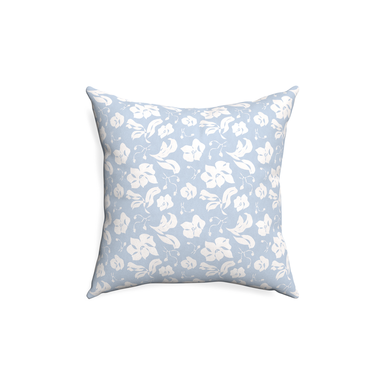 Cream, Blue, Sage Embroidered Throw Pillow Cover Soft Decorative