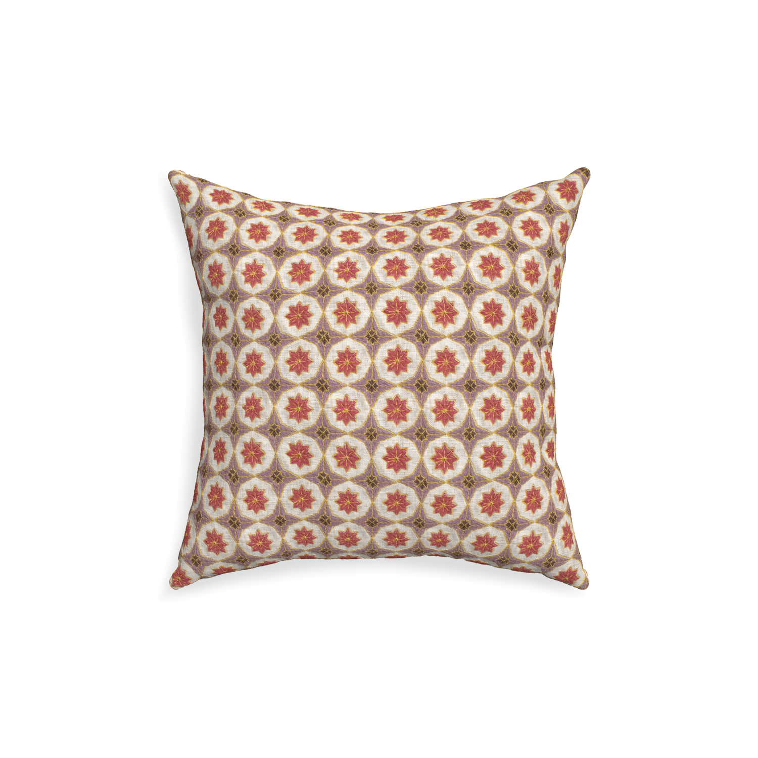 18-square hayes coral custom coral geometricpillow with none on white background