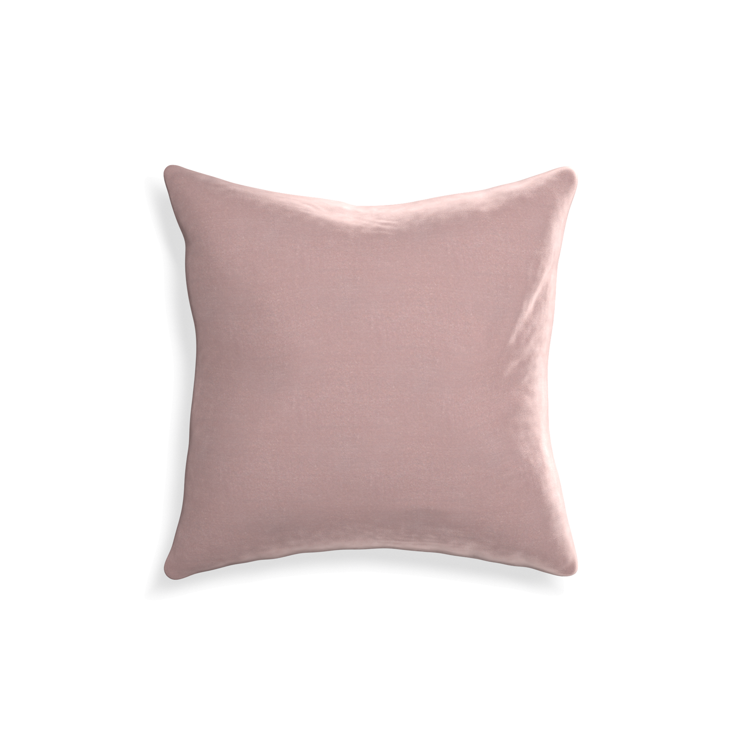 18-square mauve velvet custom pillow with none on white background