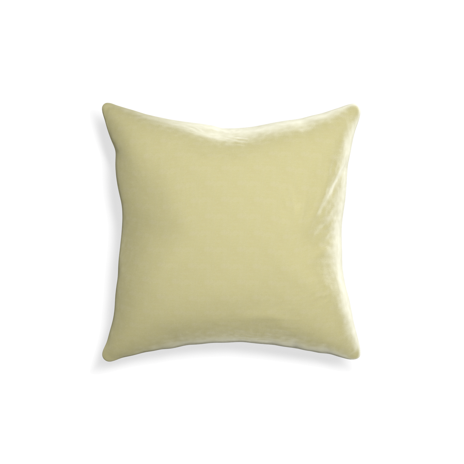 square light green velvet pillow 