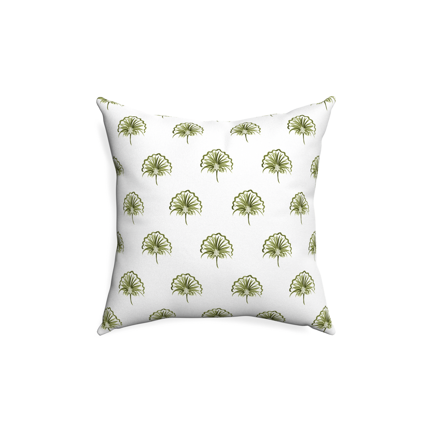 18-square penelope moss custom green floralpillow with none on white background