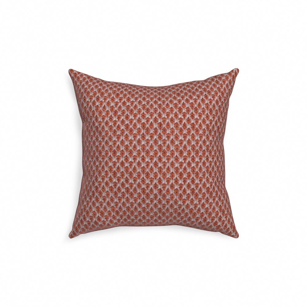 18-square quinn ginger custom pillow with n on white background