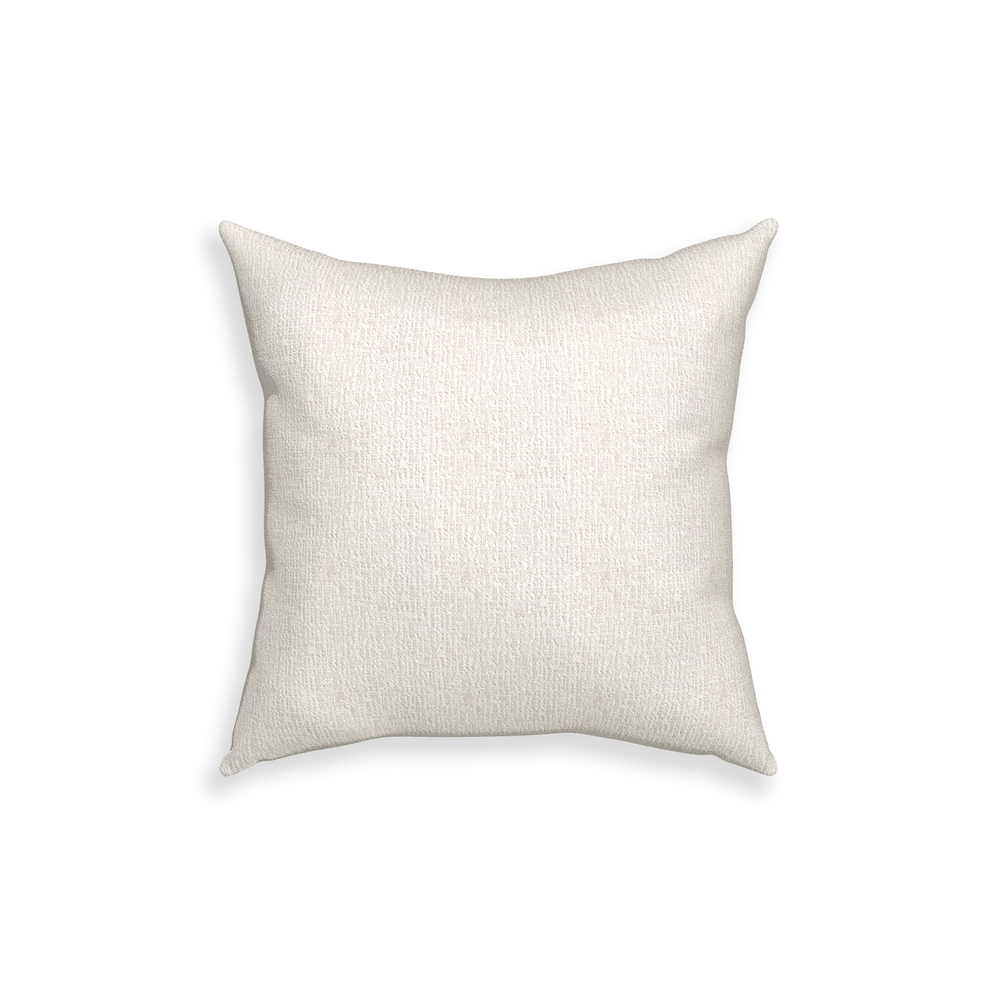 18-square sand custom pillow with n on white background