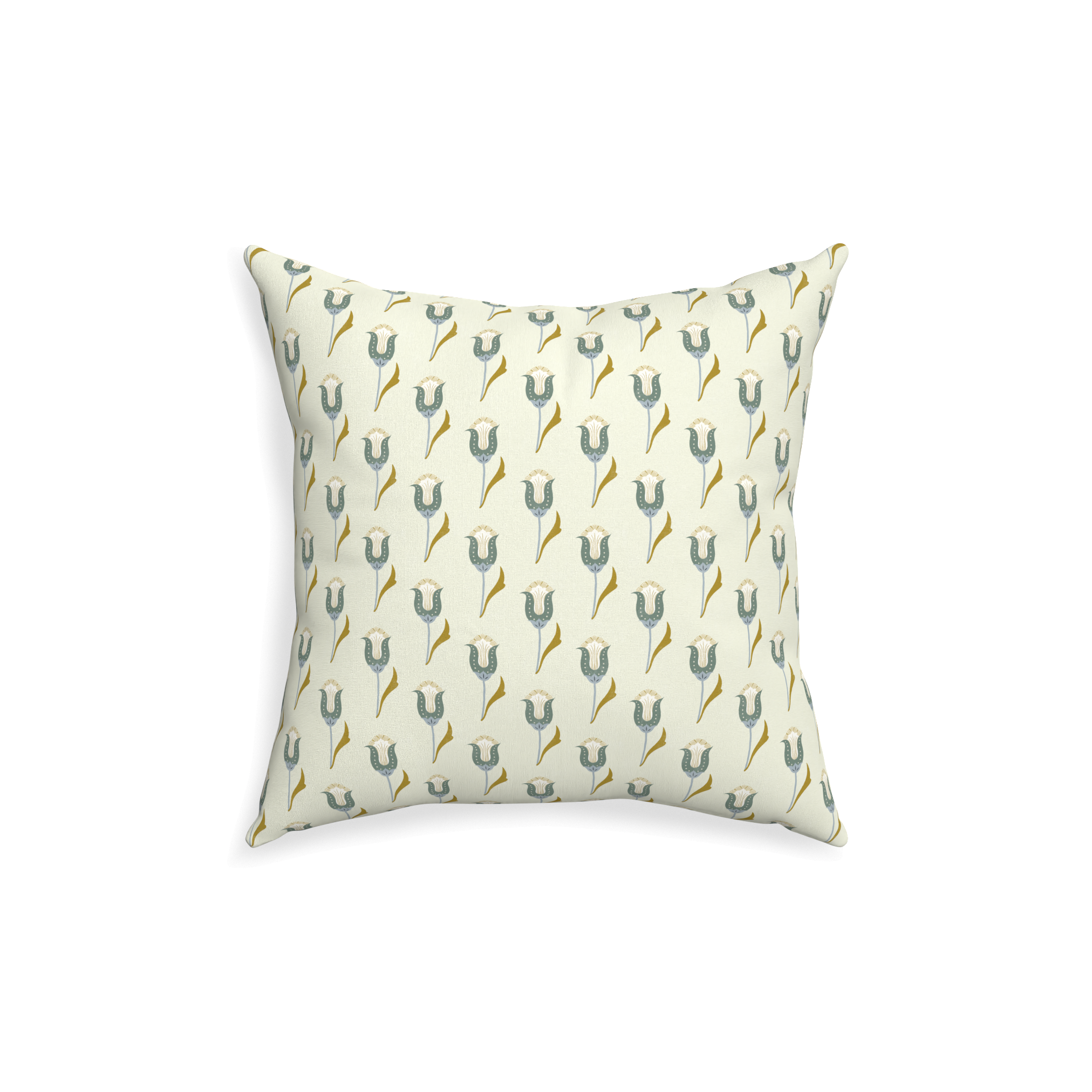 Pillow Printed Cotton Annabelle Peacock - Thumbnail 2