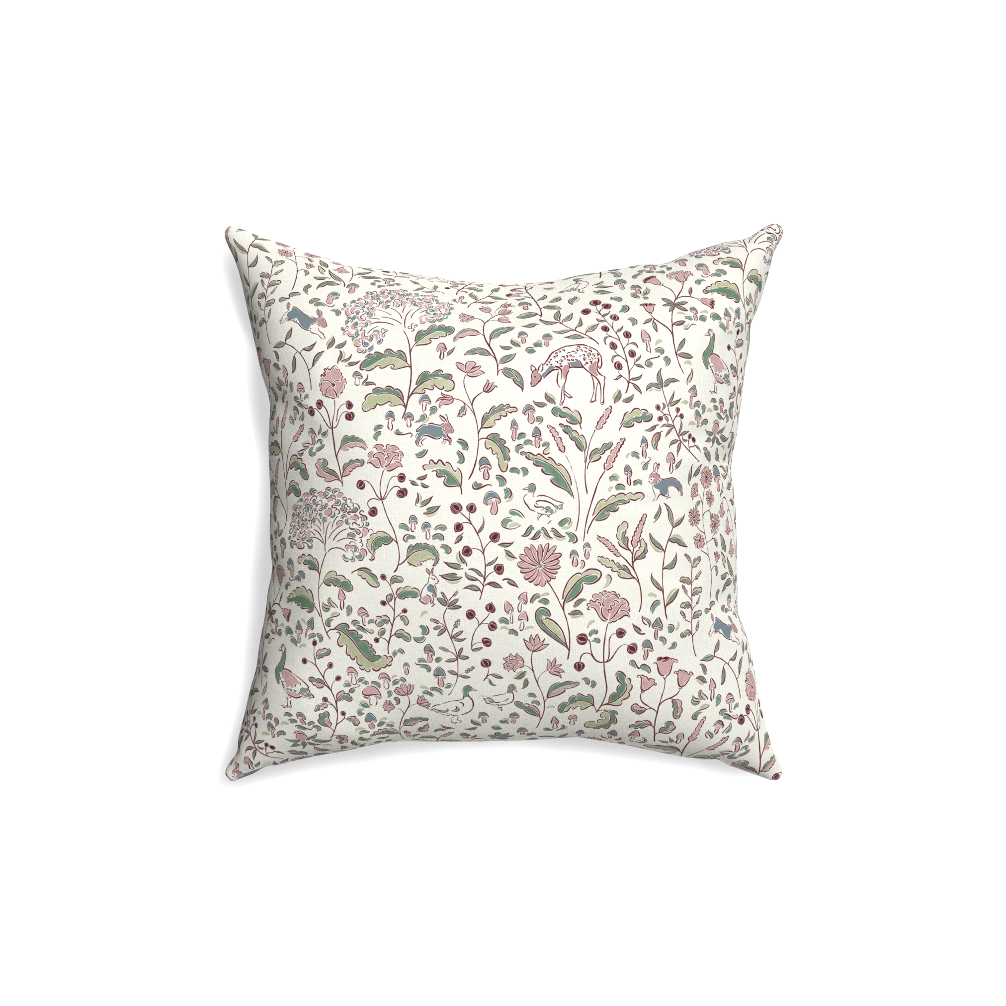 Pillow Printed Cotton Ruby Burgundy Custom