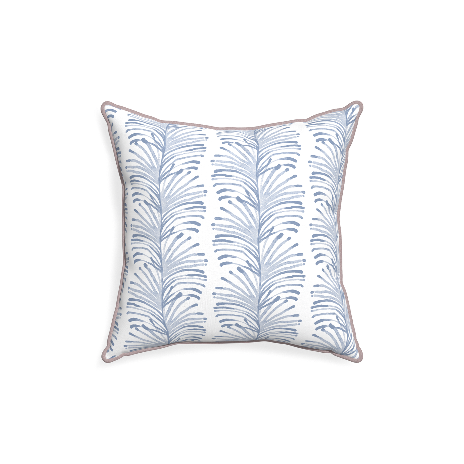 18-square emma sky custom sky blue botanical stripepillow with orchid piping on white background