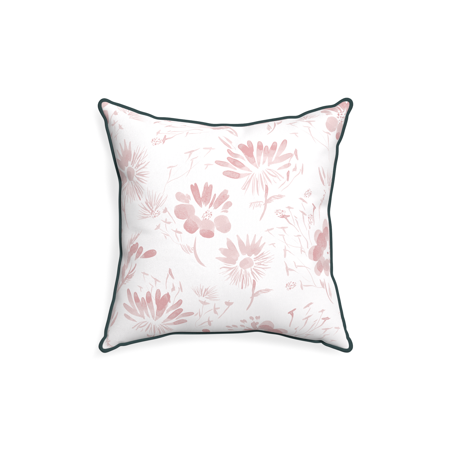 18-square blake custom pink floralpillow with p piping on white background