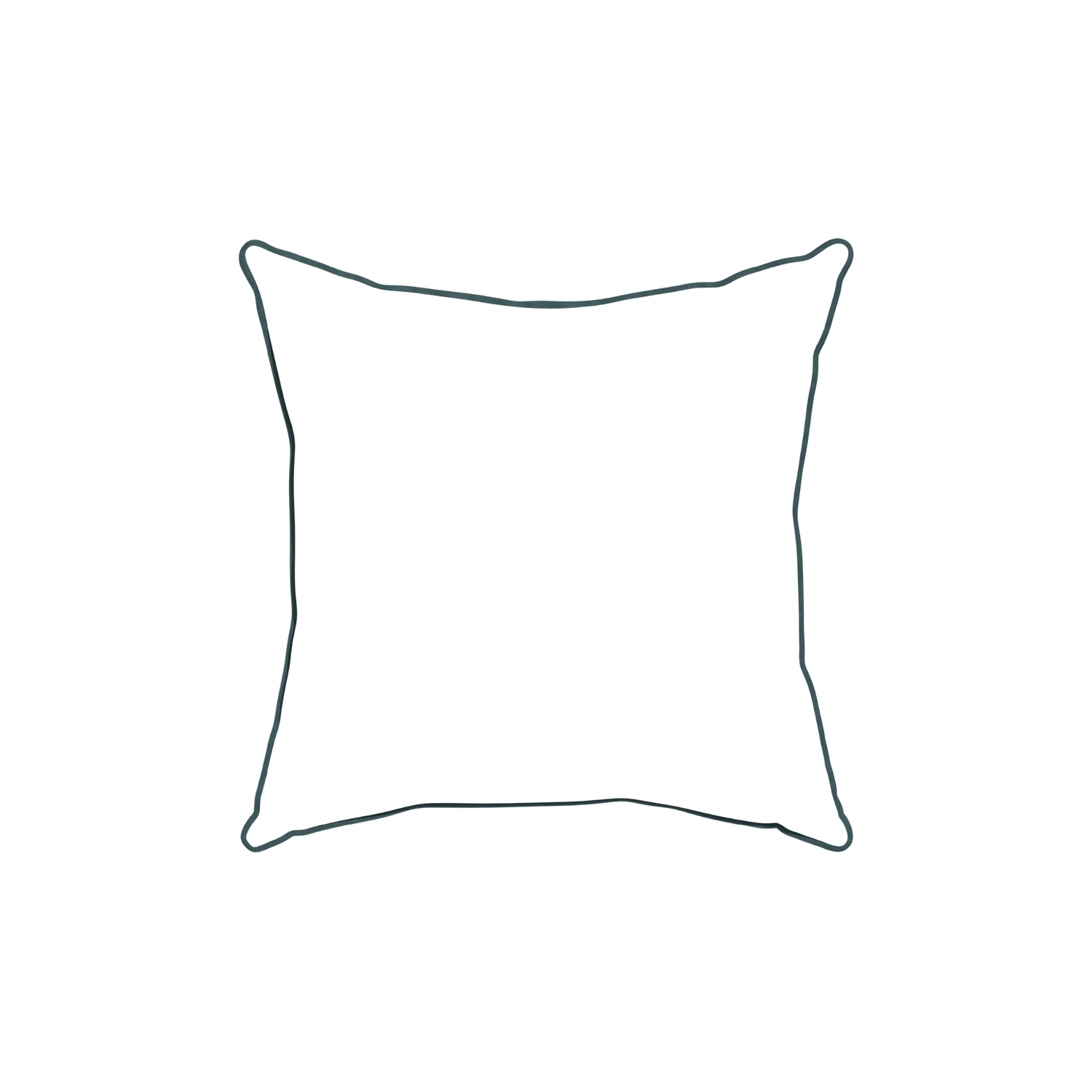 18-square hayes sea salt custom blue geometric pillow with p piping on white background