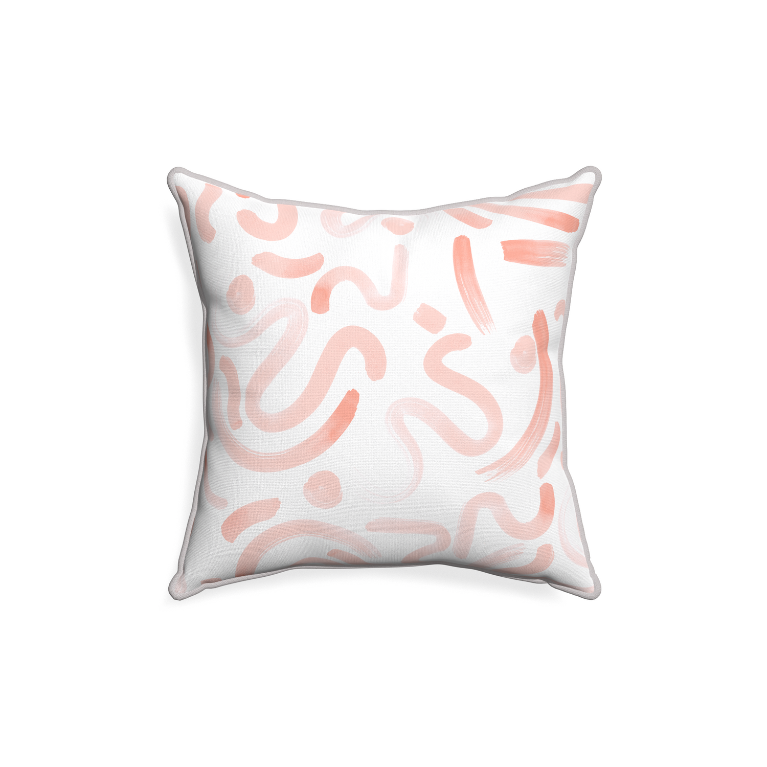 18-square hockney pink custom pink graphicpillow with pebble piping on white background