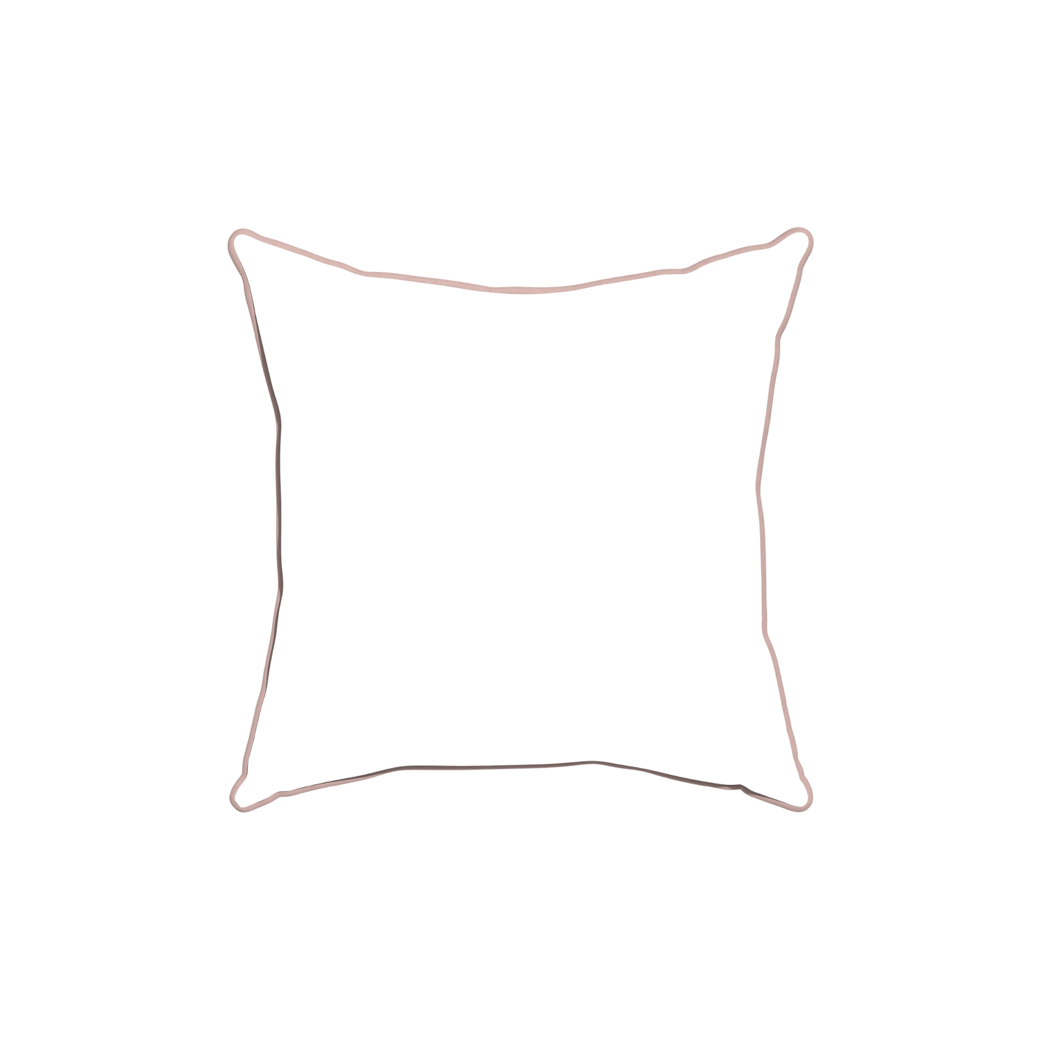 18-square hayes coral custom coral geometricpillow with rose piping on white background