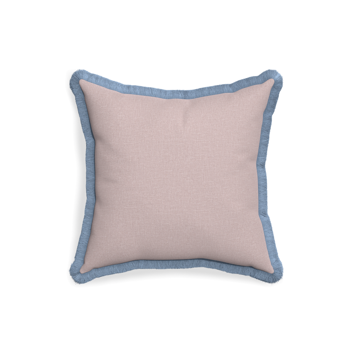 18-square orchid custom mauve pinkpillow with sky fringe on white background