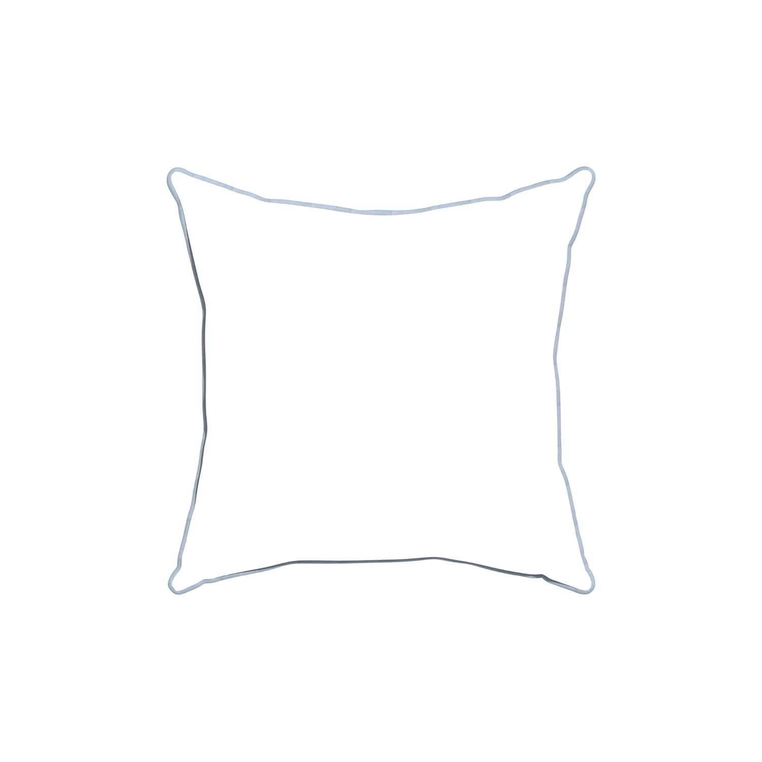 18-square hayes coral custom coral geometricpillow with sky piping on white background