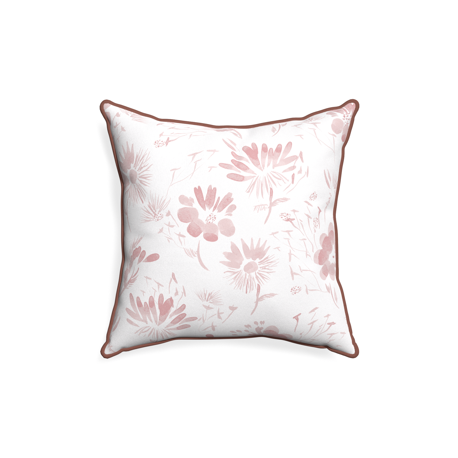 18-square blake custom pink floralpillow with w piping on white background