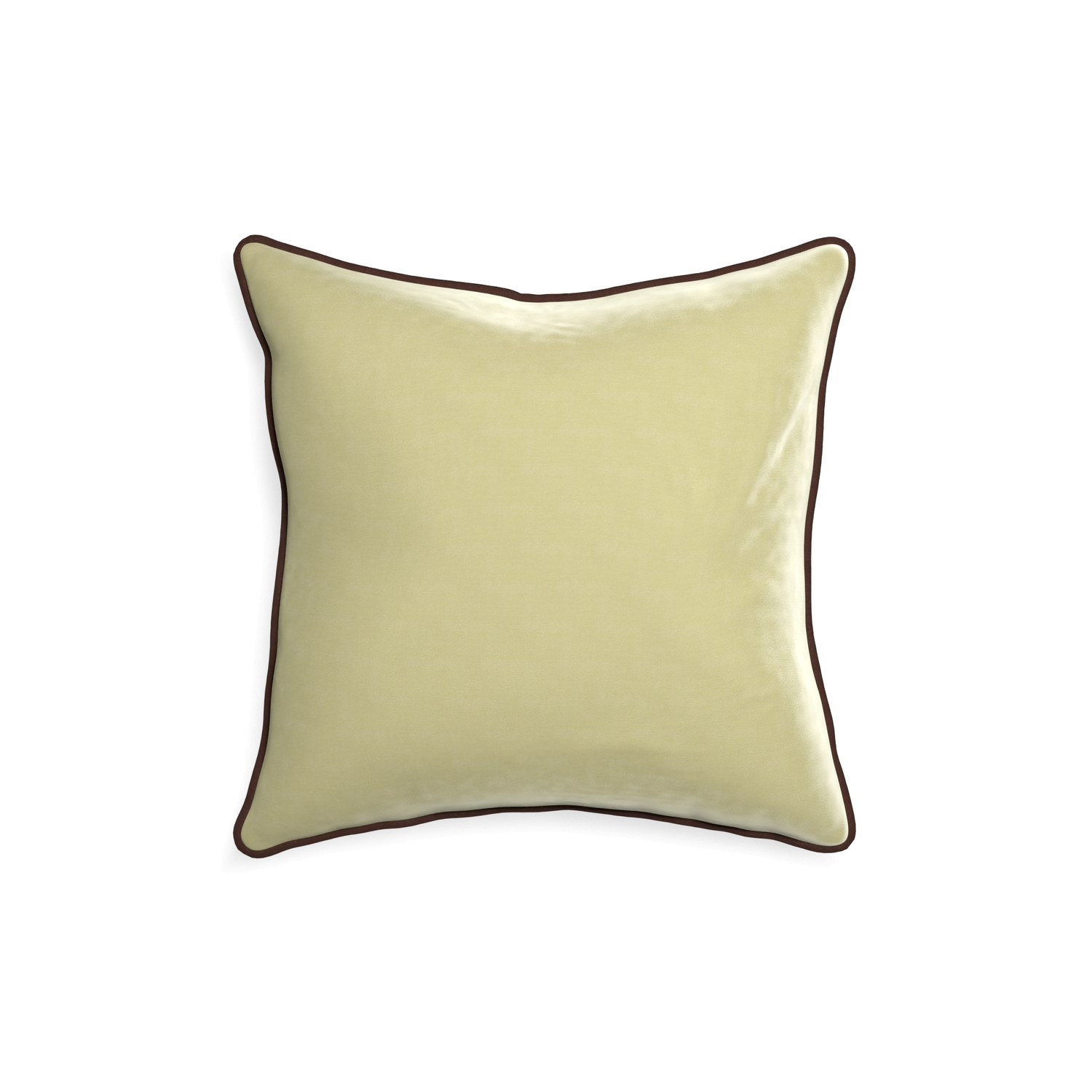 Custom Light Green Velvet Pillow with Trim Customization | Pepper Home