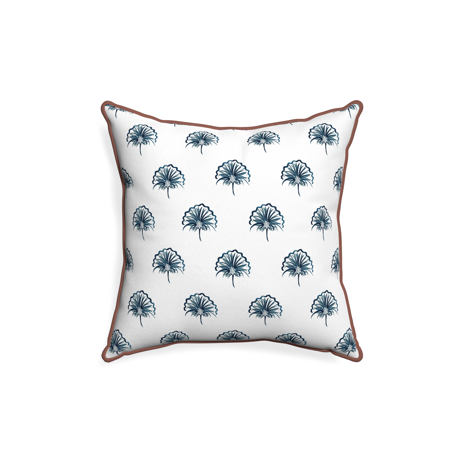 18-square penelope midnight custom floral navypillow with w piping on white background