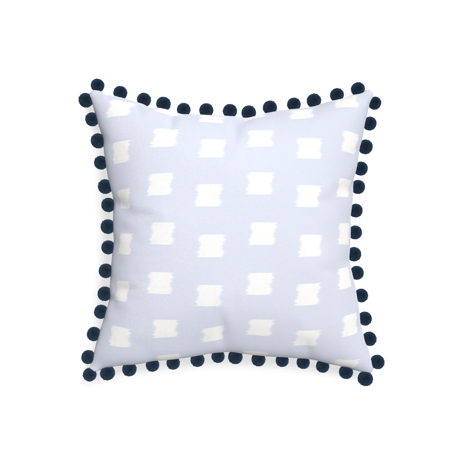 20-square denton custom sky blue patternpillow with c on white background