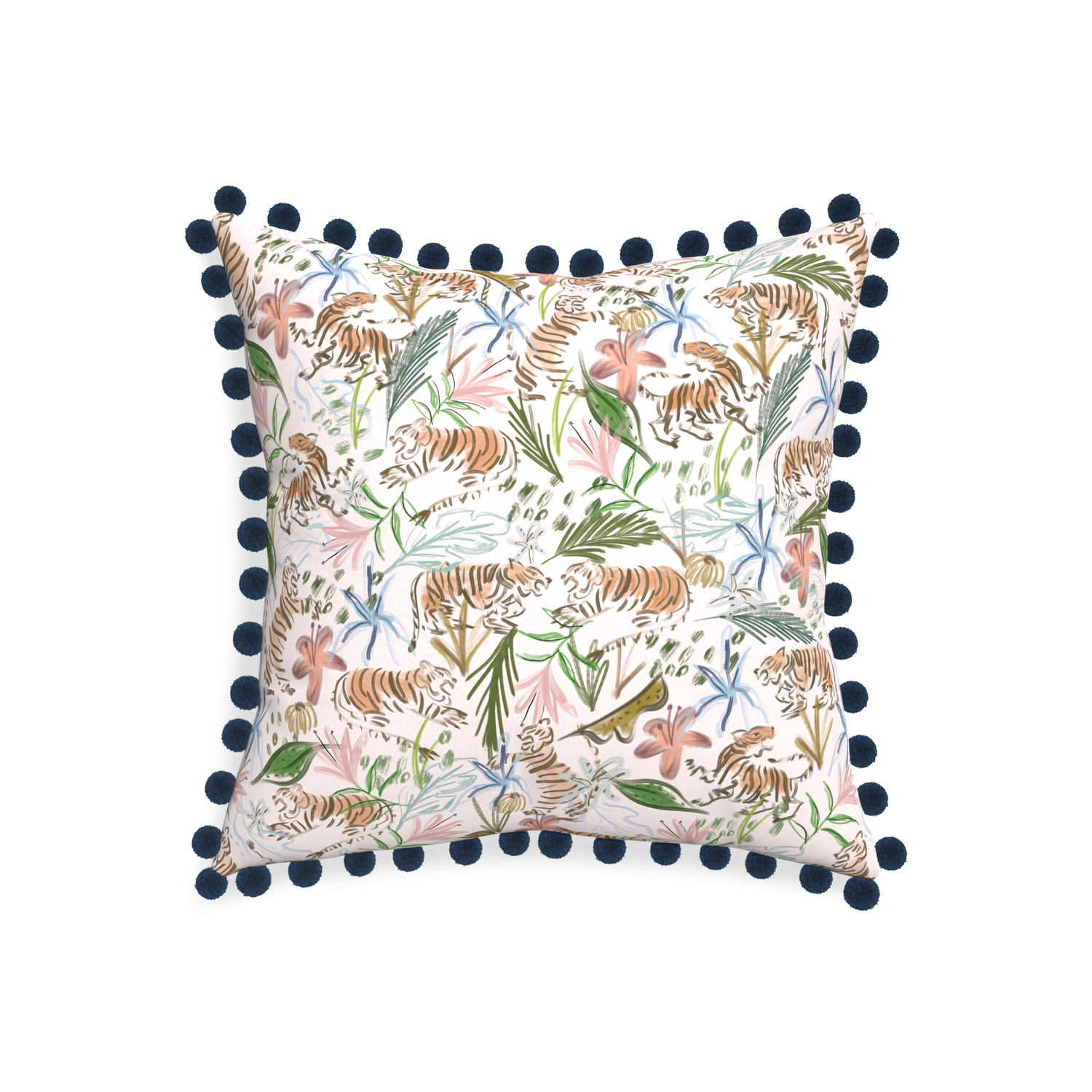 20-square frida pink custom pink chinoiserie tigerpillow with c on white background