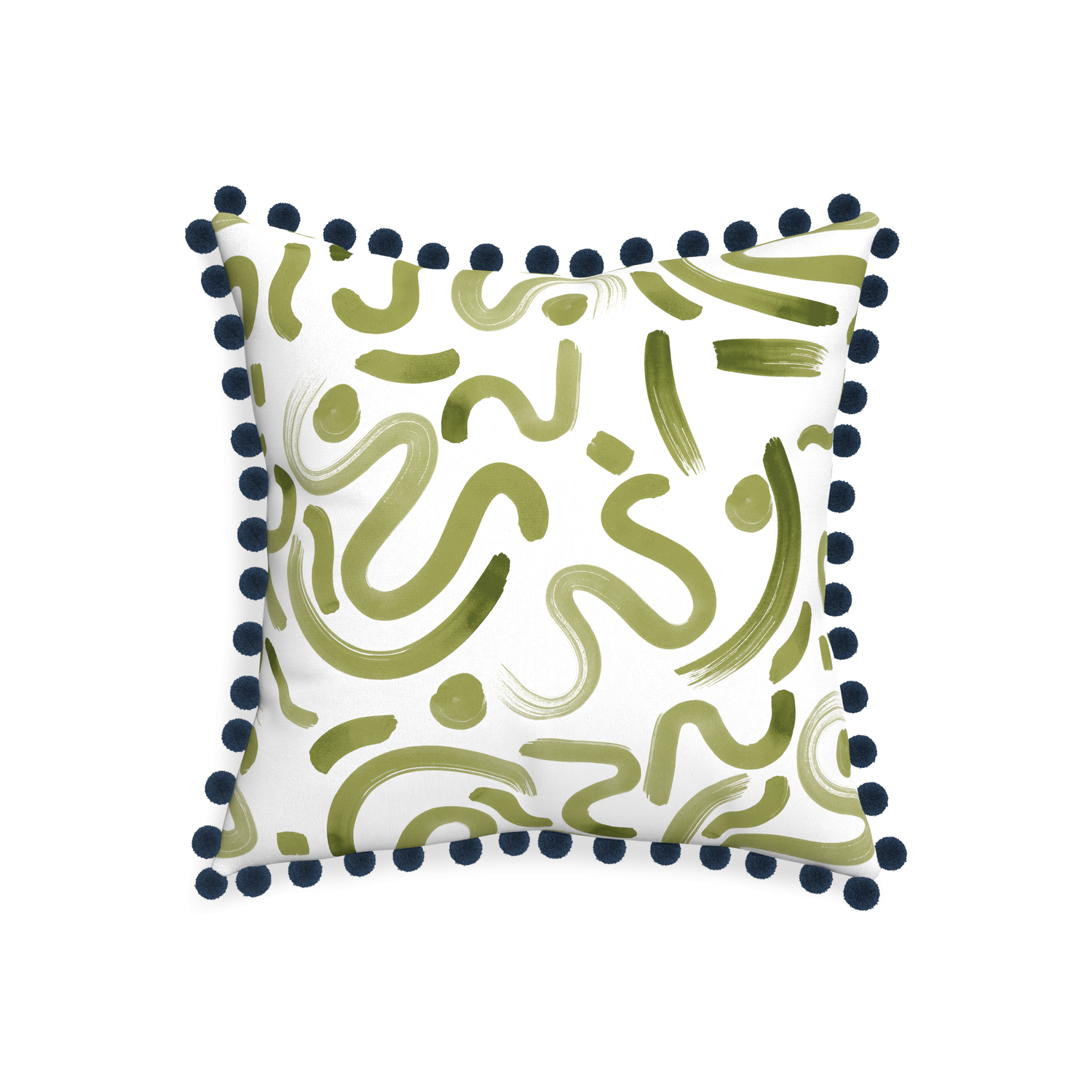 20-square hockney moss custom moss greenpillow with c on white background